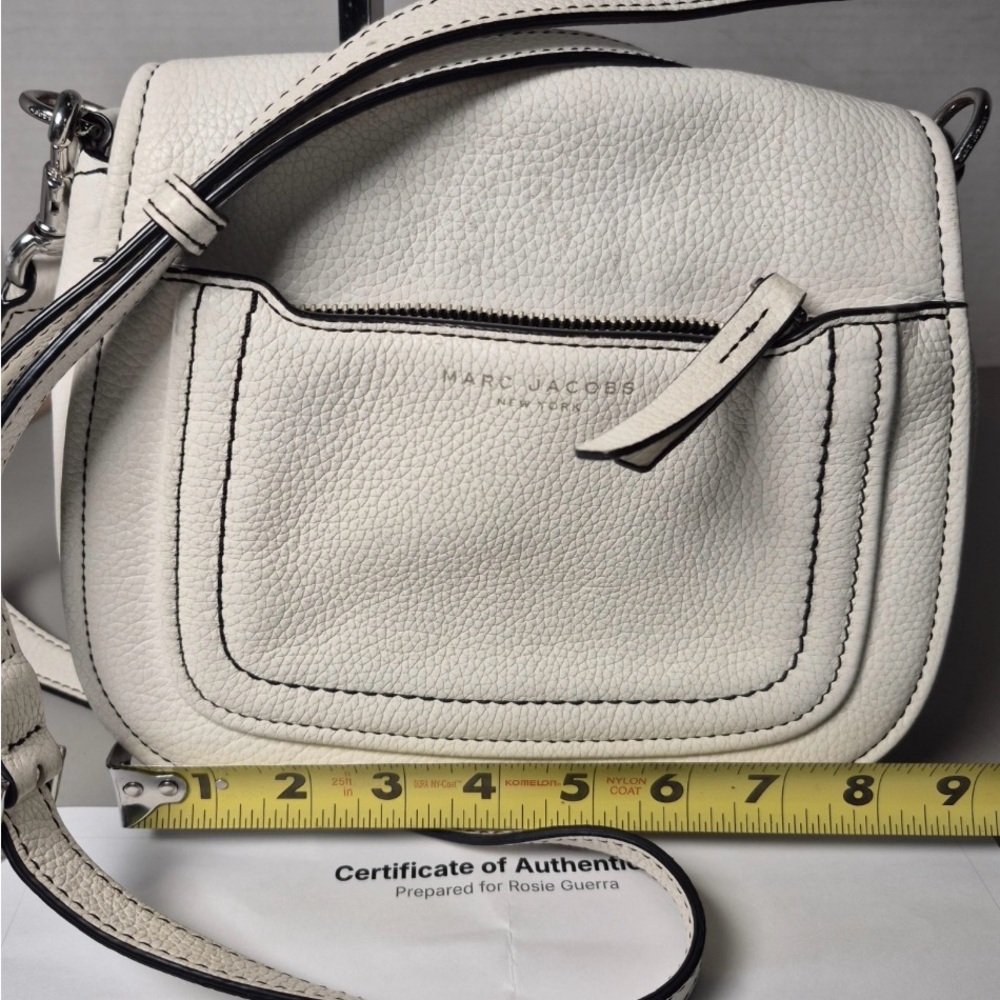 Marc Jacobs Cream Leather Crossbody Bag
